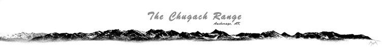 The Chugach Range as seen from Anchorage Alaska Profile view of the western Chugach Range as seen from Anchorage Alaska